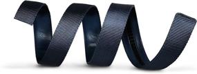 img 1 attached to Black Mission Belt Leather 35Mm Men's Accessories in Belts