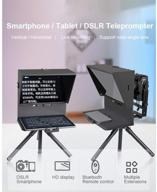teleprompter smartphone recording interview presentation logo