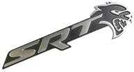 🚗 dodge challenger srt hellcat black and silver grille nameplate - genuine oem mopar logo