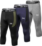 🩲 meetyoo men's 3/4 compression tights logo