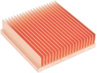 🔥 cool your electronic chips efficiently with diy pure copper skiving fin heatsink 40x40x10mm / 1.57x1.57x0.39 inches logo