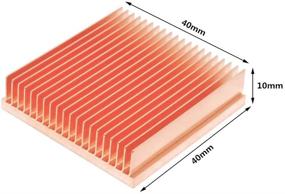 img 3 attached to 🔥 Cool Your Electronic Chips Efficiently with DIY Pure Copper Skiving Fin Heatsink 40x40x10mm / 1.57x1.57x0.39 inches