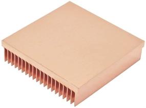 img 1 attached to 🔥 Cool Your Electronic Chips Efficiently with DIY Pure Copper Skiving Fin Heatsink 40x40x10mm / 1.57x1.57x0.39 inches