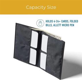 img 2 attached to Allett Original Men's Wallets - Minimalist Blocking Receipts, Card Cases & Money Organizers