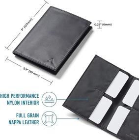 img 3 attached to Allett Original Men's Wallets - Minimalist Blocking Receipts, Card Cases & Money Organizers