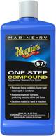 🛥️ revitalize your marine/rv with meguiar's m6732 one step compound - 32 oz for enhanced results! logo