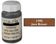 🎨 eco-flo leather dye in java brown - 4.4 fl. oz. (132 ml) - product code 2600-04 logo