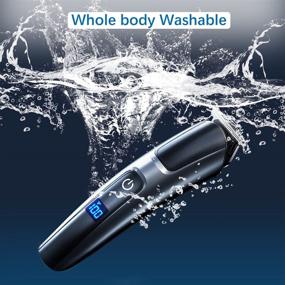 img 3 attached to 🧔 HOMSOR Electric Beard Trimmer for Men - Cordless, Waterproof, Rechargeable Grooming Kit