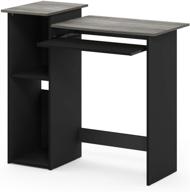 furinno econ multipurpose computer writing desk 💻 in gray - perfect for your home office setup logo