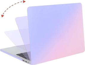 img 1 attached to 💻 MOSISO MacBook Pro 13 inch Case 2016-2020: A2338 M1 A2289 A2251 A2159 A1989 A1706 A1708, Blue Gradient Hard Shell with Keyboard Cover & Screen Protector