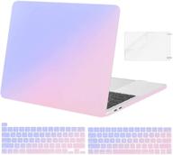 💻 mosiso macbook pro 13 inch case 2016-2020: a2338 m1 a2289 a2251 a2159 a1989 a1706 a1708, blue gradient hard shell with keyboard cover & screen protector logo