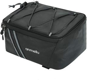 img 4 attached to 🚲 LOCALLION Bike Trunk Bag - Bicycle Rack Bag for Rear Seat Cargo with Rain Cover, Panniers, and Storage Luggage