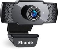 🎥 ehome 1080p usb 2.0 webcam with microphone: noise-cancelling plug and play web camera for video calling, online classes, conferencing, streaming, recording, and gaming on desktop pc and laptops logo