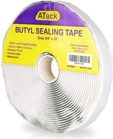 img 4 attached to 🔒 ATack Gray Butyl Seal Tape 1/8-Inch x 3/4-Inch x 30-Foot: Durable Leak Proof Putty Tape for RV Repair, Window, Boat Sealing, Glass and EDPM Rubber Roof Patching