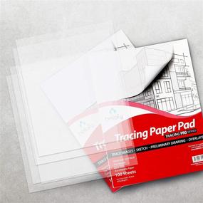 img 1 attached to Bellofy Tracing Paper Pad - 100 Sheets of Translucent Tracing Paper for Pencil, Marker, and Ink - Ideal for Tracing Images, Sketching, Preliminary Drawing, and Overlays - 9 x 12 inches - Premium Tracing Paper for Drawing