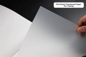 img 3 attached to Bellofy Tracing Paper Pad - 100 Sheets of Translucent Tracing Paper for Pencil, Marker, and Ink - Ideal for Tracing Images, Sketching, Preliminary Drawing, and Overlays - 9 x 12 inches - Premium Tracing Paper for Drawing