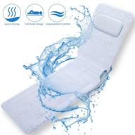 🛀 sursoul full body bath pillow: quick-drying spa pillow for tub with soft pvc & suction cups logo