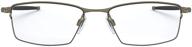 ox5113 lizard rectangular titanium eyeglass logo