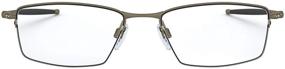 img 4 attached to OX5113 Lizard Rectangular Titanium Eyeglass