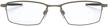 ox5113 lizard rectangular titanium eyeglass logo