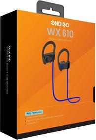 img 2 attached to 🎧 Беспроводные Bluetooth-наушники Ondigo WX610 - Водонепроницаемые, влагозащищенные спортивные наушники с микрофоном, шумоподавляющая гарнитура - Синие/Черные