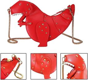 img 1 attached to Fozehlad Dinosaur Shoulder Crossbody Messenger Women's Handbags & Wallets