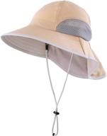 connectyle kids' sun protection hat with breathable uv block and neck flap for beach play logo