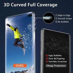 img 2 attached to [3 Pack] Screen Protector For Samsung Galaxy S10 Plus Tempered Glass