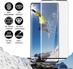 img 4 attached to [3 Pack] Screen Protector For Samsung Galaxy S10 Plus Tempered Glass