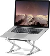 📱 awosone portable aluminum laptop stand: ergonomic, height adjustable holder for macbook and all laptops 10-17 inches logo