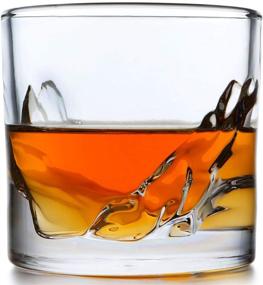 img 4 attached to 🥃 LIITON Grand Canyon Whiskey Glass Set: Premium Heavy Whisky Tumblers for Classic Cocktails