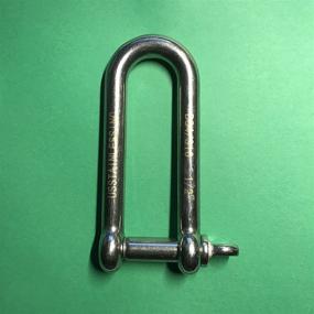 img 3 attached to 🔗 Marine Grade Stainless Steel 316 Long D Shackle 1/2-inch (12mm) - Dee Style