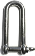 🔗 marine grade stainless steel 316 long d shackle 1/2-inch (12mm) - dee style логотип