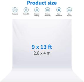 img 3 attached to Upgrade Your Photo Studio: Neewer 9x13ft Polyester Backdrop White Screen for Photography and Video
