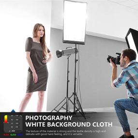 img 1 attached to Upgrade Your Photo Studio: Neewer 9x13ft Polyester Backdrop White Screen for Photography and Video