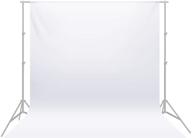 upgrade your photo studio: neewer 9x13ft polyester backdrop white screen for photography and video logo