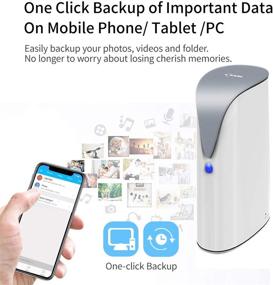 img 1 attached to SSK 4TB Personal Cloud NAS Storage with Auto-Backup, Wireless Remote Access - Includes Hard Drive for Phone/Tablet PC/Laptop, Ideal for Home Office