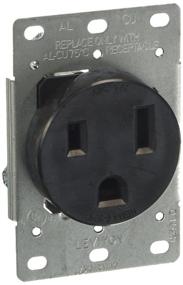 img 3 attached to ⚡️ Leviton 5374-S00 Industrial Grade Flush Mount Receptacle - 50 Amp, 250V, Straight Blade, Black (1-Pack)