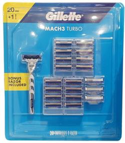 img 1 attached to Кассеты Gillette Mach3 Turbo 20cc и 1 бонус-бритва - 1 пачка (в пачке 1 единица)