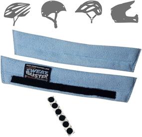 img 2 attached to 🚲 Sweat Buster Skinny: The Ultimate Sweatband for Bike Helmets - Say Goodbye to Dripping Sweat, Enjoy Premium Comfort, and Effortless Washing. Ideal for Mountain Biking, Road Biking, and Cycling!