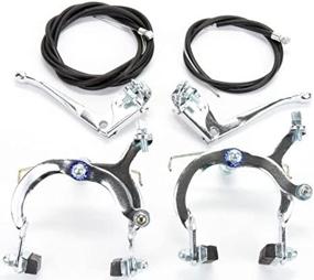 img 2 attached to 🚴 High-performance SUNLITE Side Pull Brakes - Steel, Silver (61-79mm Reach) - Pair