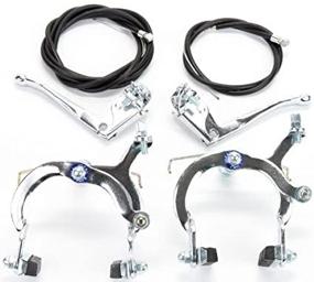 img 1 attached to 🚴 High-performance SUNLITE Side Pull Brakes - Steel, Silver (61-79mm Reach) - Pair