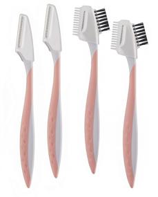 img 3 attached to Flawless Dermaplane Facial Exfoliator and Hair Remover Set of 4 - Finishing Touch