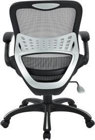 img 2 attached to 🪑 Office Star Grey Mesh Managers Chair with 2-to-1 Synchro, Lumbar Support, and Mesh Back & Seat