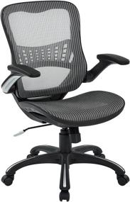 img 4 attached to 🪑 Office Star Grey Mesh Managers Chair with 2-to-1 Synchro, Lumbar Support, and Mesh Back & Seat