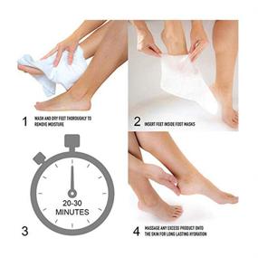 img 1 attached to 👣 Moisturizing Foot Masks by Pure Radiance CALA - 3 Pairs