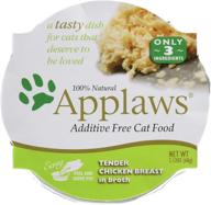 🐱 applaws - natural chicken breast in broth: premium wet cat food for optimal feline nutrition! логотип