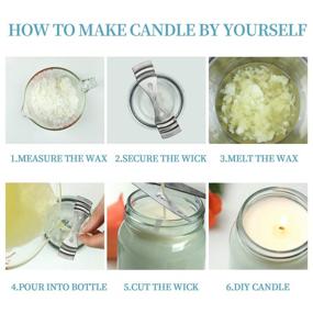 img 2 attached to 🕯️ 10lb Soy Wax and Candle Making Supplies with 200 Pre-Waxed 6-Inch Wicks and 200 Wick Stickers