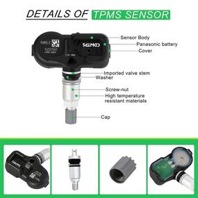 img 1 attached to 🚗 CDWTPS Tire Pressure Sensor,42607-33021 TPMS Sensor,PMV-107J 315Mhz TPMS,Toyota,Lexus,Scion(4-Pack)