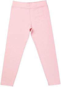 img 2 attached to Lucky Me Organic Cotton Leggings Girls' Clothing